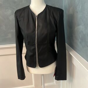 Black Zara Leatherette jacket in Small